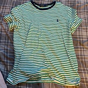 Ralph Lauren green and white striped T-shirt size men’s Medium